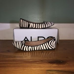 Aldo Ostlie Zebra Print Flats